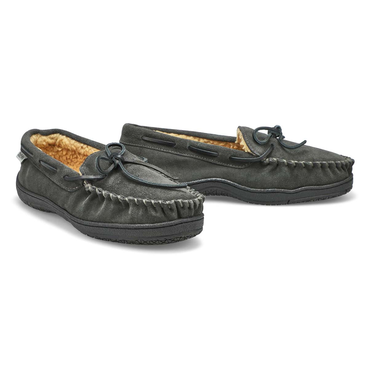 SoftMocs en suède doublés LOUIE, gris, hommes