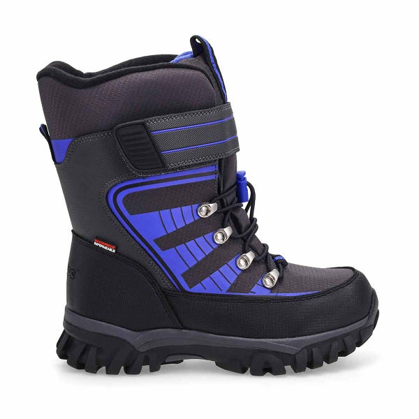 Botte d’hiver imperméable Lucas pour enfants - Noir/bleu