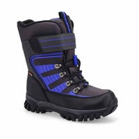 Botte d’hiver imperméable Lucas pour enfants - Noir/bleu
