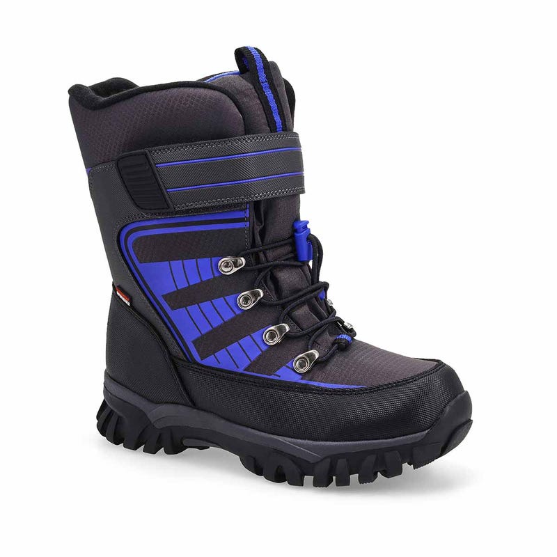 Botte d’hiver imperméable Lucas pour enfants - Noir/bleu