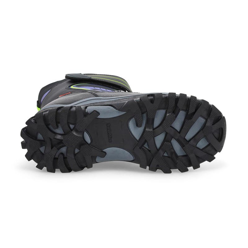 Kids'  Lucas Waterproof Winter Boot - Black/Lime