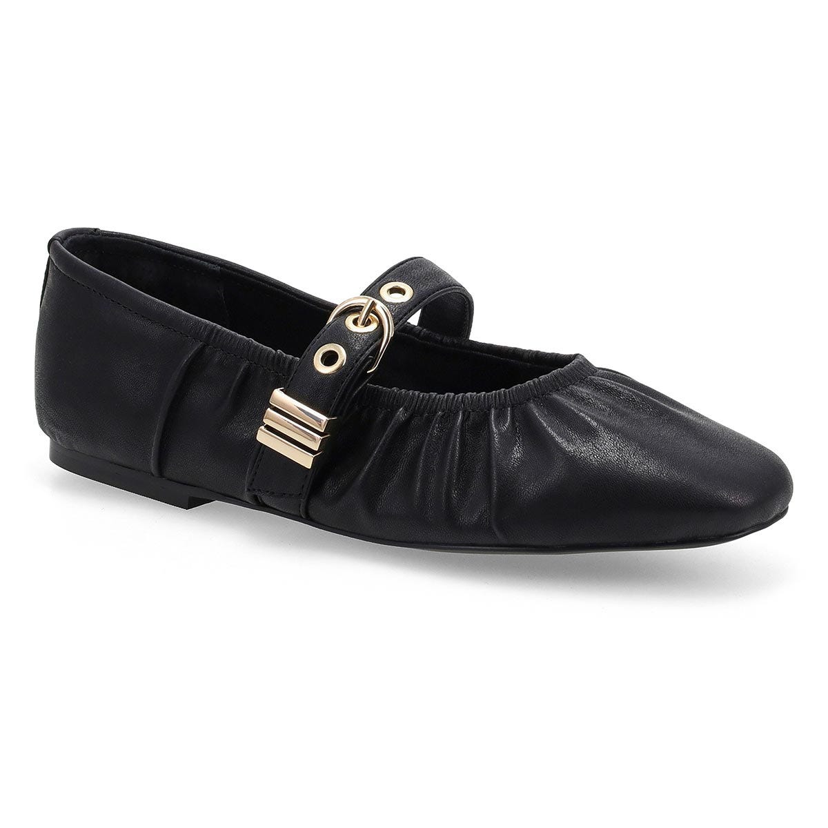 Ballerine Mary Jane Lucerne pour femme en noir.