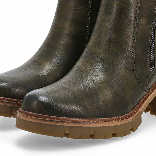 Botte végane imperméable LUCIA 01, olive, femmes