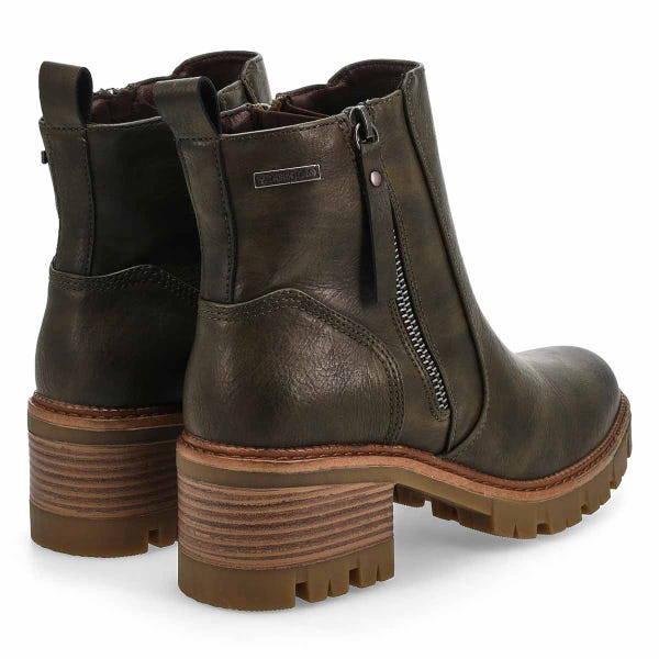 Botte végane imperméable LUCIA 01, olive, femmes