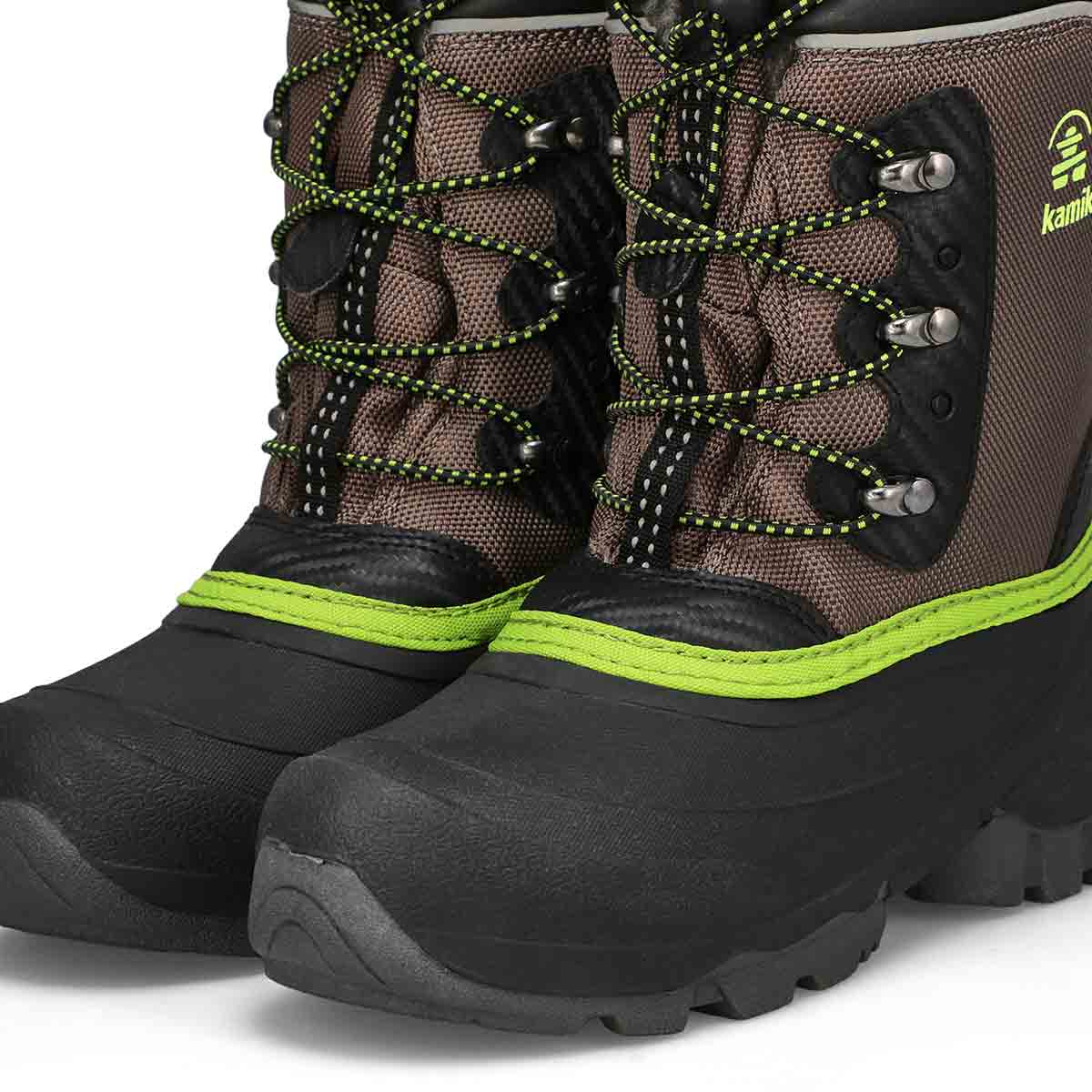 Boys'  Luke 3 Waterproof Winter Boot- Charcoal