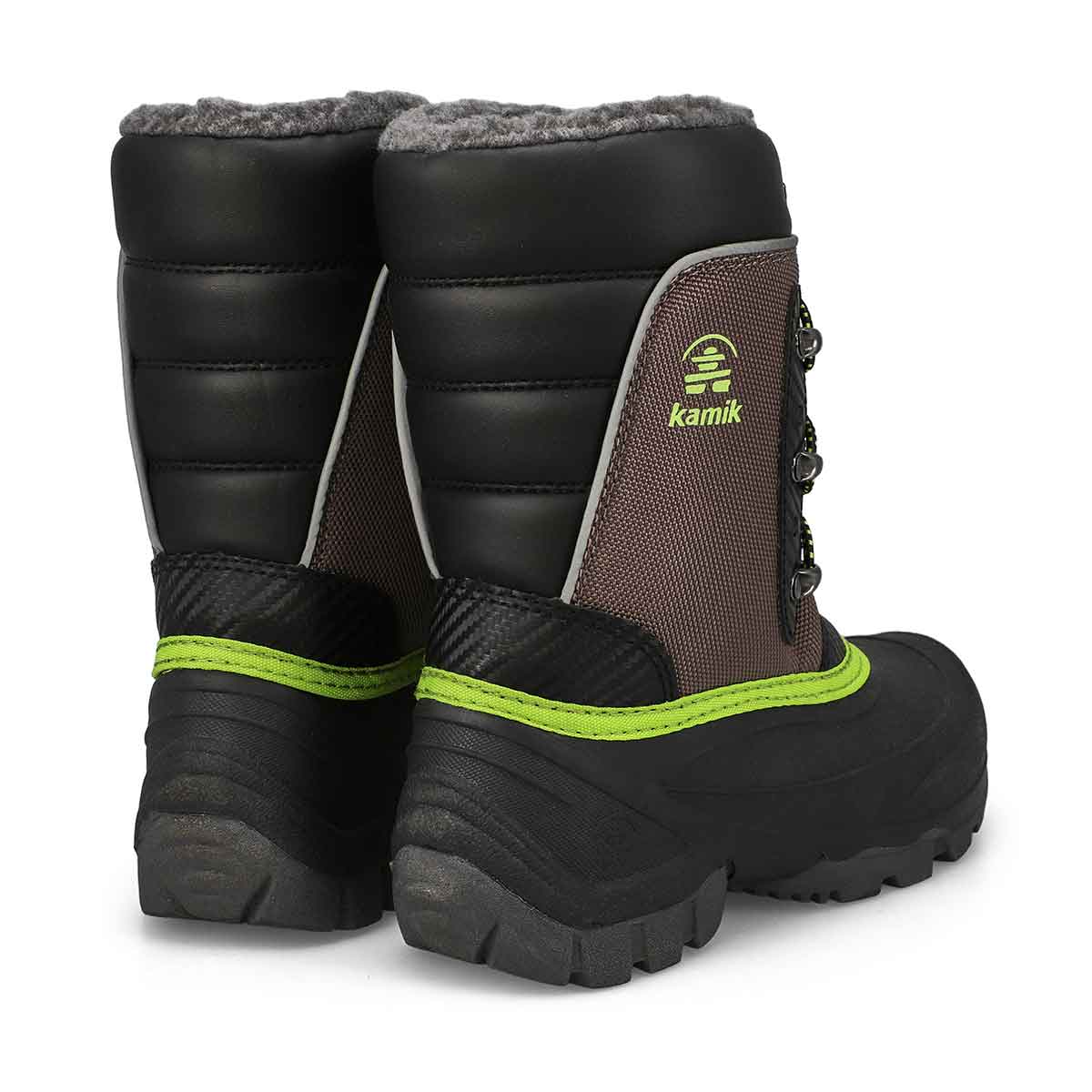 Boys'  Luke 3 Waterproof Winter Boot- Charcoal