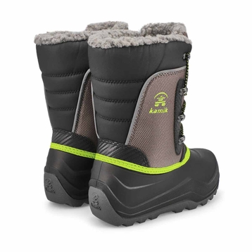 Botte d'hiver imperméable LUKE 4, anthracite, garç