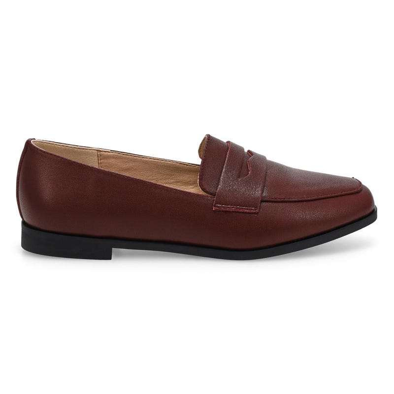 Women's Lynesse2 Leather Slip On Loafer- Burgundy