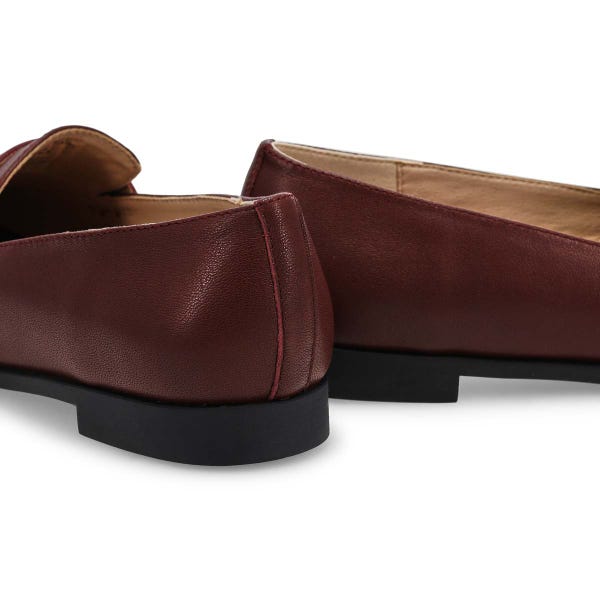 Women's Lynesse2 Leather Slip On Loafer- Burgundy