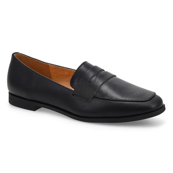Women's Lynesse2 Leather Slip On Loafer- Black