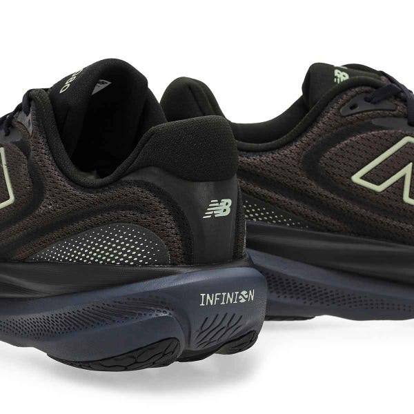 Men's 1080v15 Lace Up Performance Sneaker - Black/Faded Black