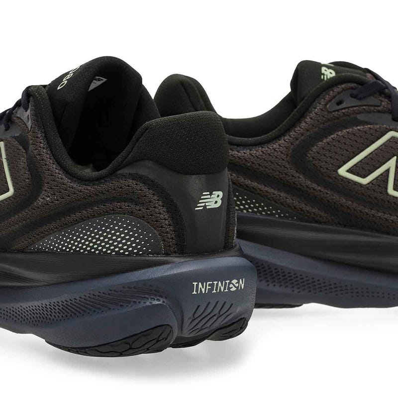 Men's 1080v15 Lace Up Performance Sneaker - Black/Faded Black