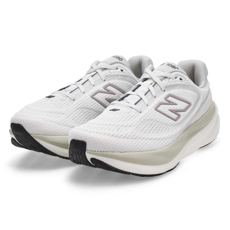 Men's 1080v15 Lace Up Performance Sneaker - White/Truffle Salt