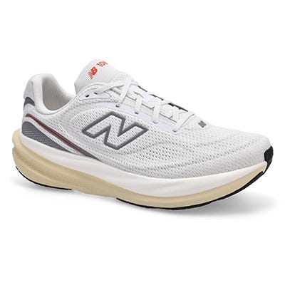 Espadrille de performance pour hommes 1080v15 à lacets – Blanc/Flamme néon