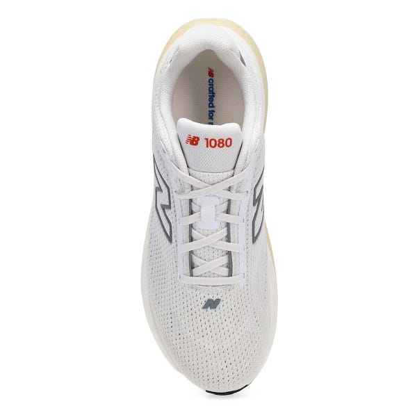 Espadrille de performance homme 1080v15 – Blanc/Flamme néon