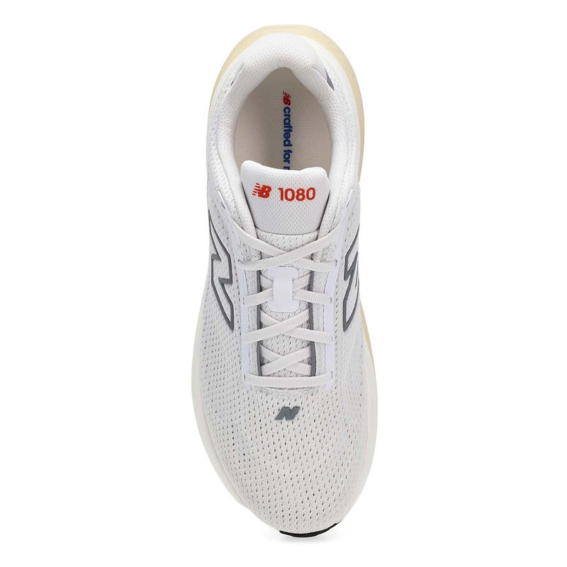 Espadrille de performance homme 1080v15 – Blanc/Flamme néon