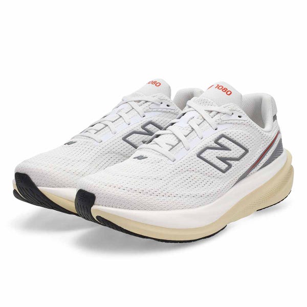Espadrille de performance homme 1080v15 – Blanc/Flamme néon