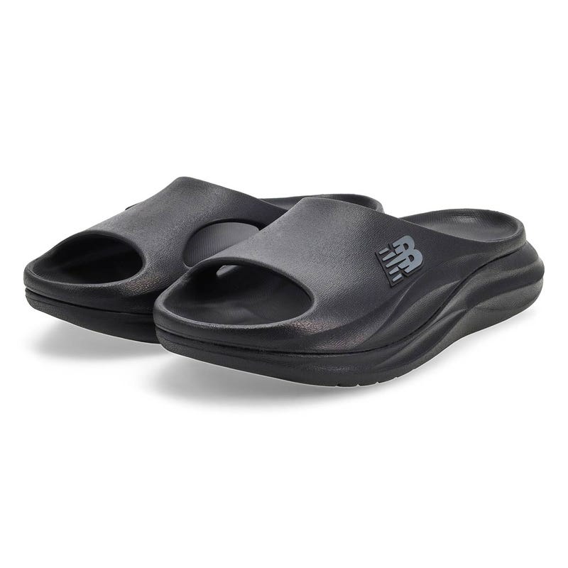 Sandale à enfiler 6650, noir/gris, hommes