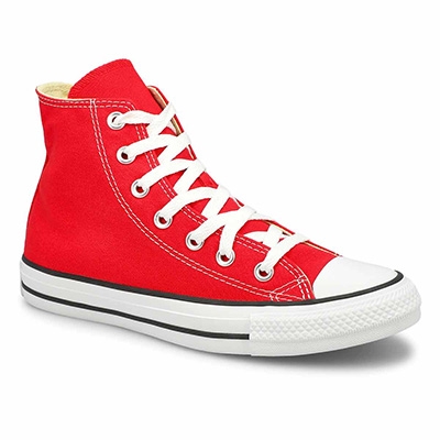 Lds Chuck Taylor All Star Hi Top Sneaker - Red