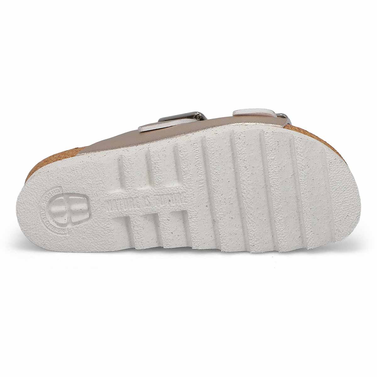 Women's Maelia Cork Footbed 2 Buckle Sandal - Platinum