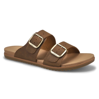 Lds Mandy Slide Sandal - Brown