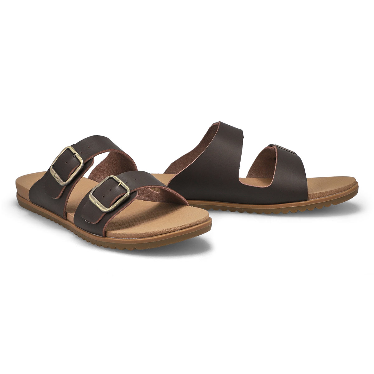 Women's Mandy Slide Sandal - Dark Brown