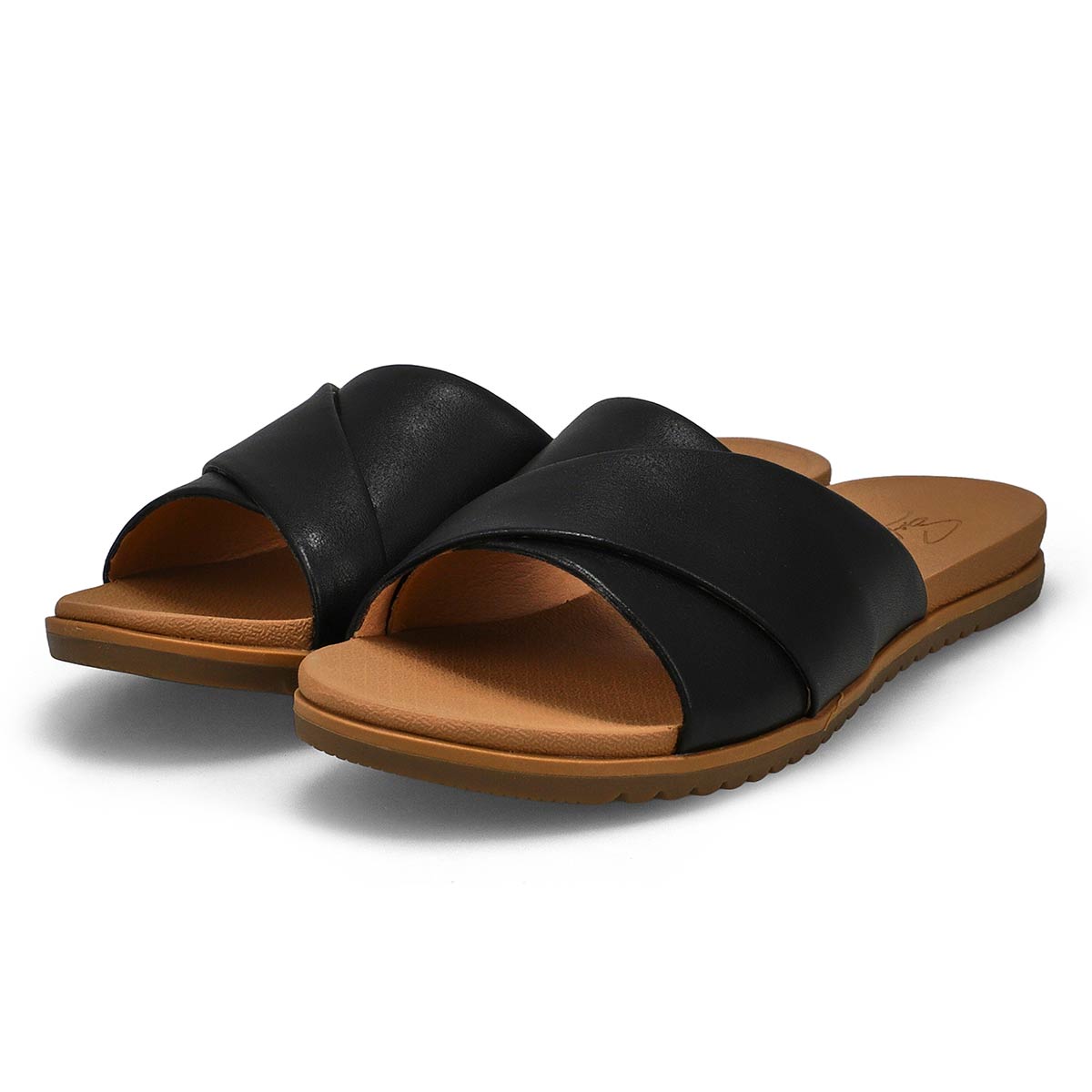 Women's Marti 2 Leather Slide Sandal - Black