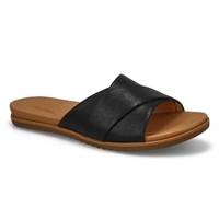 Women's Marti 2 Leather Slide Sandal - Black