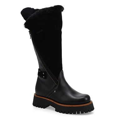 Botte d'hiver imperméable mi-mollet MAYA, noir, femmes