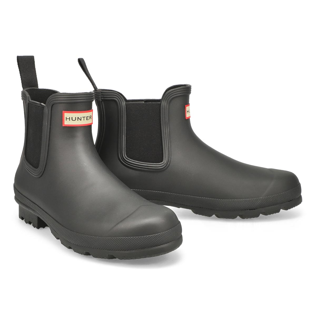 Hunter Men's Original Chelsea Rain Boot - Bla | SoftMoc.com