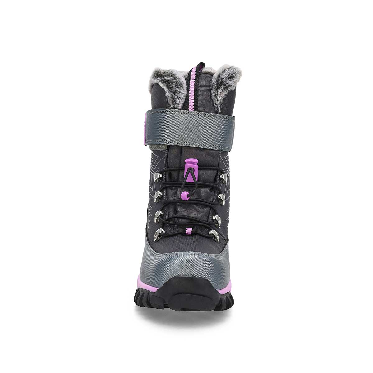 Girls'  Mia Waterproof Winter Boot - Black/Purple