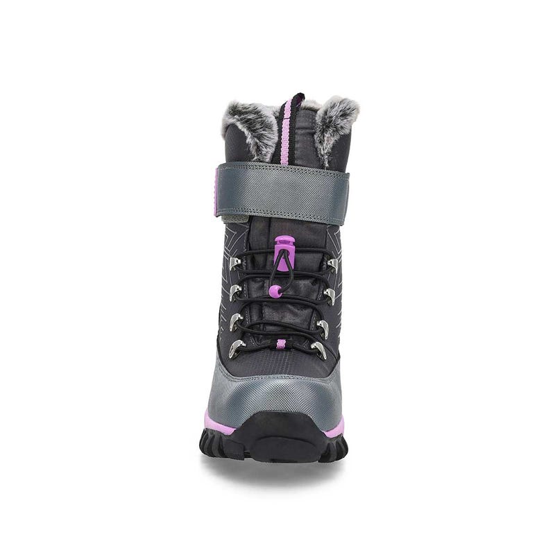Girls'  Mia Waterproof Winter Boot - Black/Purple