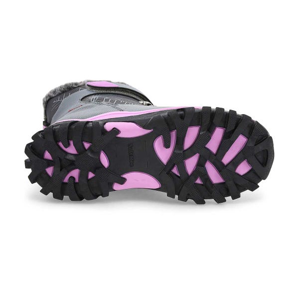 Girls'  Mia Waterproof Winter Boot - Black/Purple