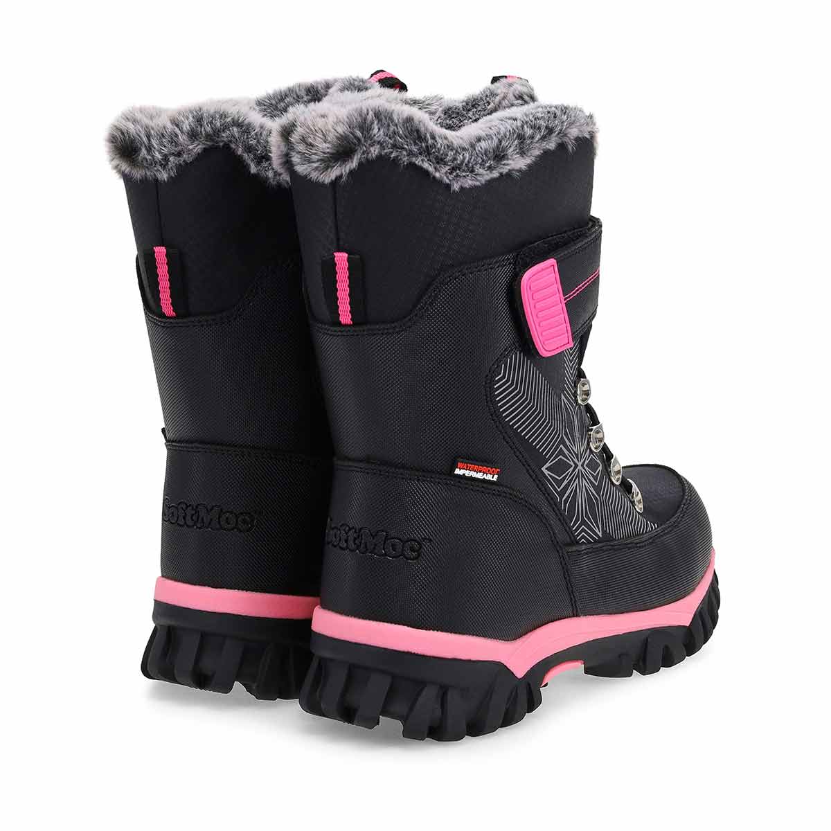 Botte d'hiver impermable MIA, noir/violet, filles