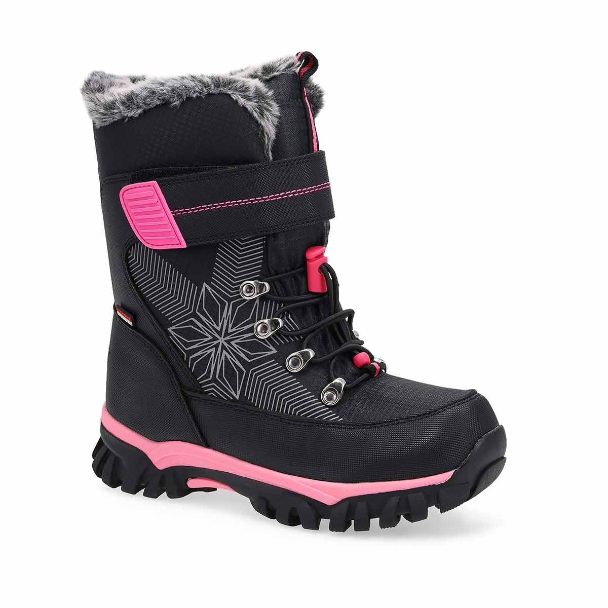 Botte d'hiver impermable MIA, noir/violet, filles