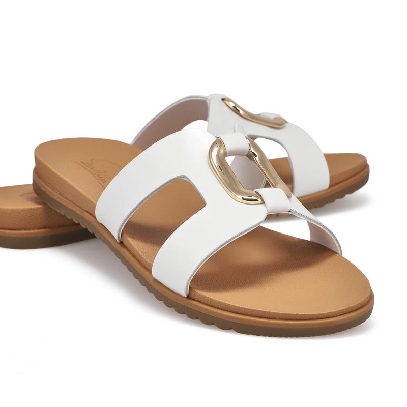 Sandale à enfiler MIKAYLA, blanc, femmes