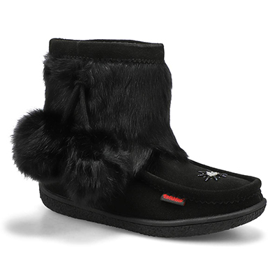 Lds Minimuk Pom 2 Waterproof SoftMocs - Black/Black