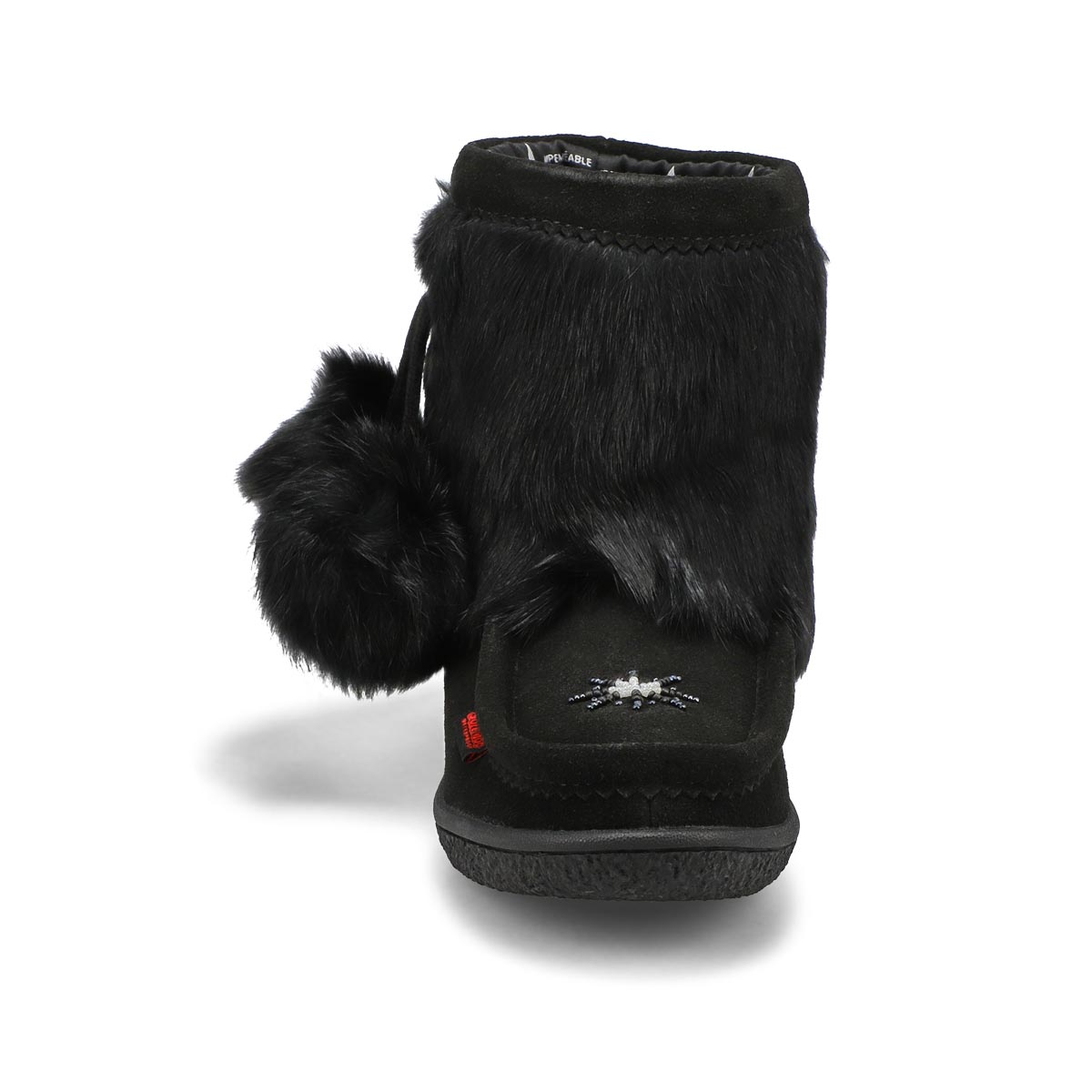 Women's Minimuk Pom 2 Waterproof SoftMocs - Black/Black