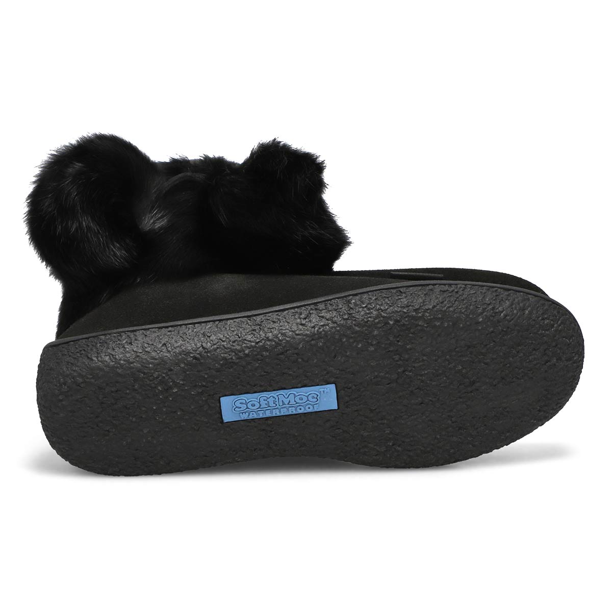 Women's Minimuk Pom 2 Waterproof SoftMocs - Black/Black