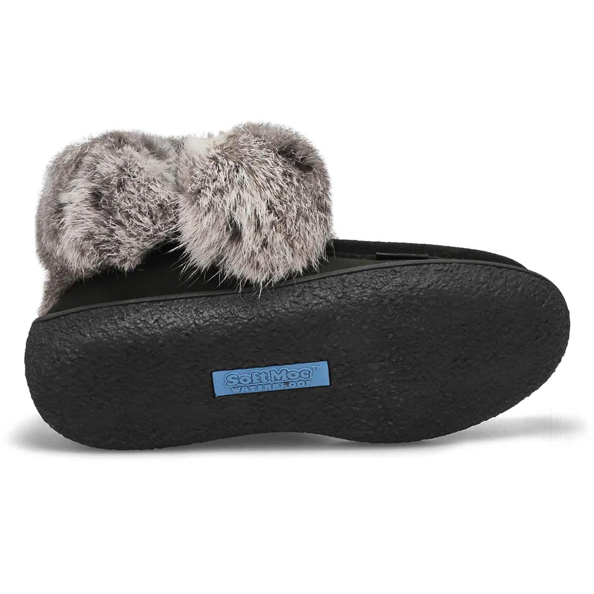 Women's Minimuk Pom 2 Waterproof SoftMocs - Black/Grey