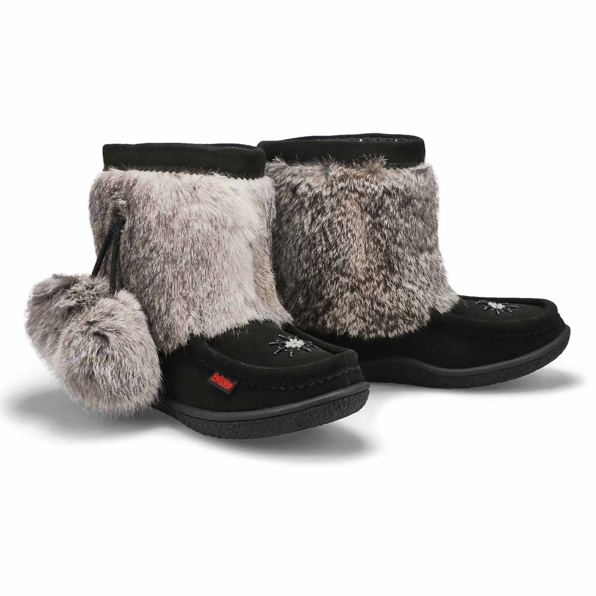 SoftMocs MINIMUK POM 2, noir/gris, femmes