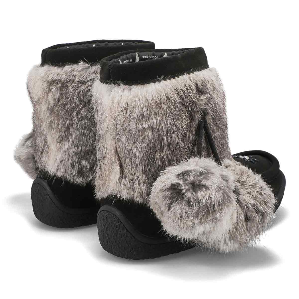 SoftMocs MINIMUK POM 2, noir/gris, femmes