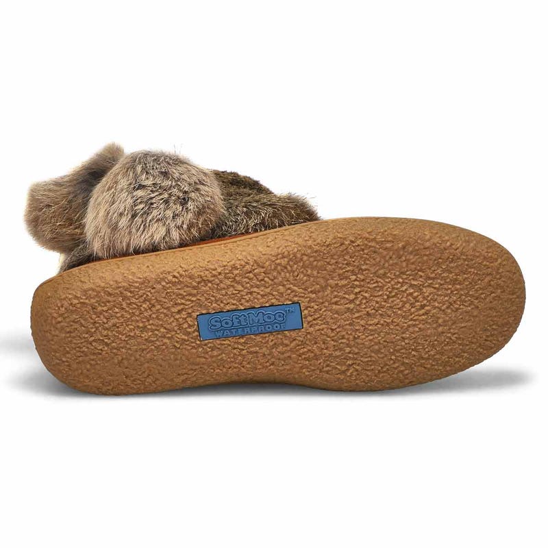 Women's Minimuk Pom 2 Waterproof SoftMocs - Dark T