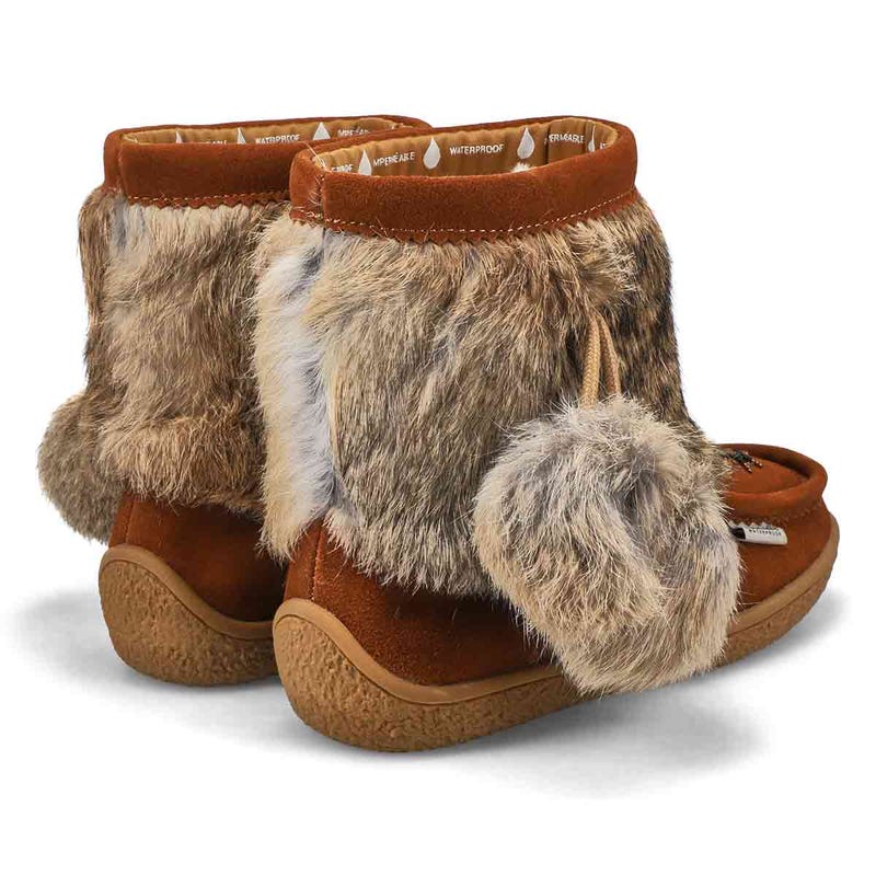 Women's Minimuk Pom 2 Waterproof SoftMocs - Dark T