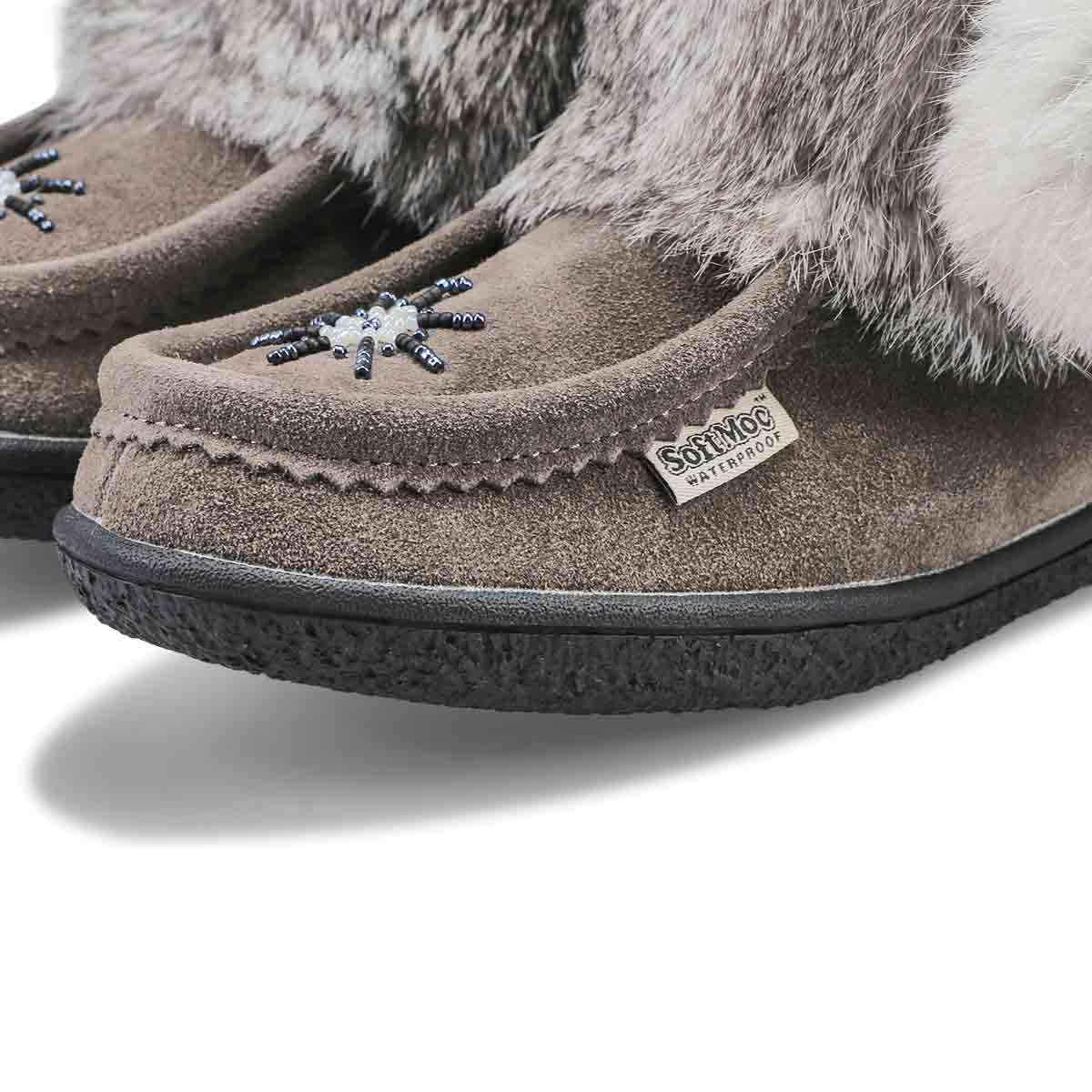 Women's Minimuk Pom 2 Waterproof SoftMocs - Grey