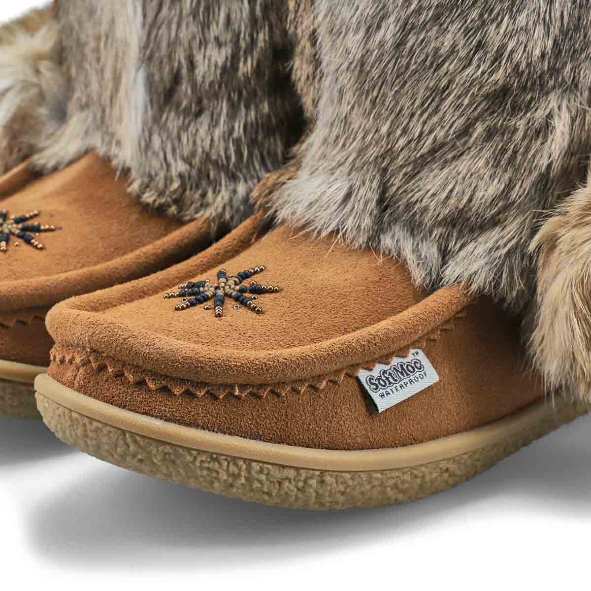 SoftMocs imperméables MINIMUK POM 2, moka, femmes