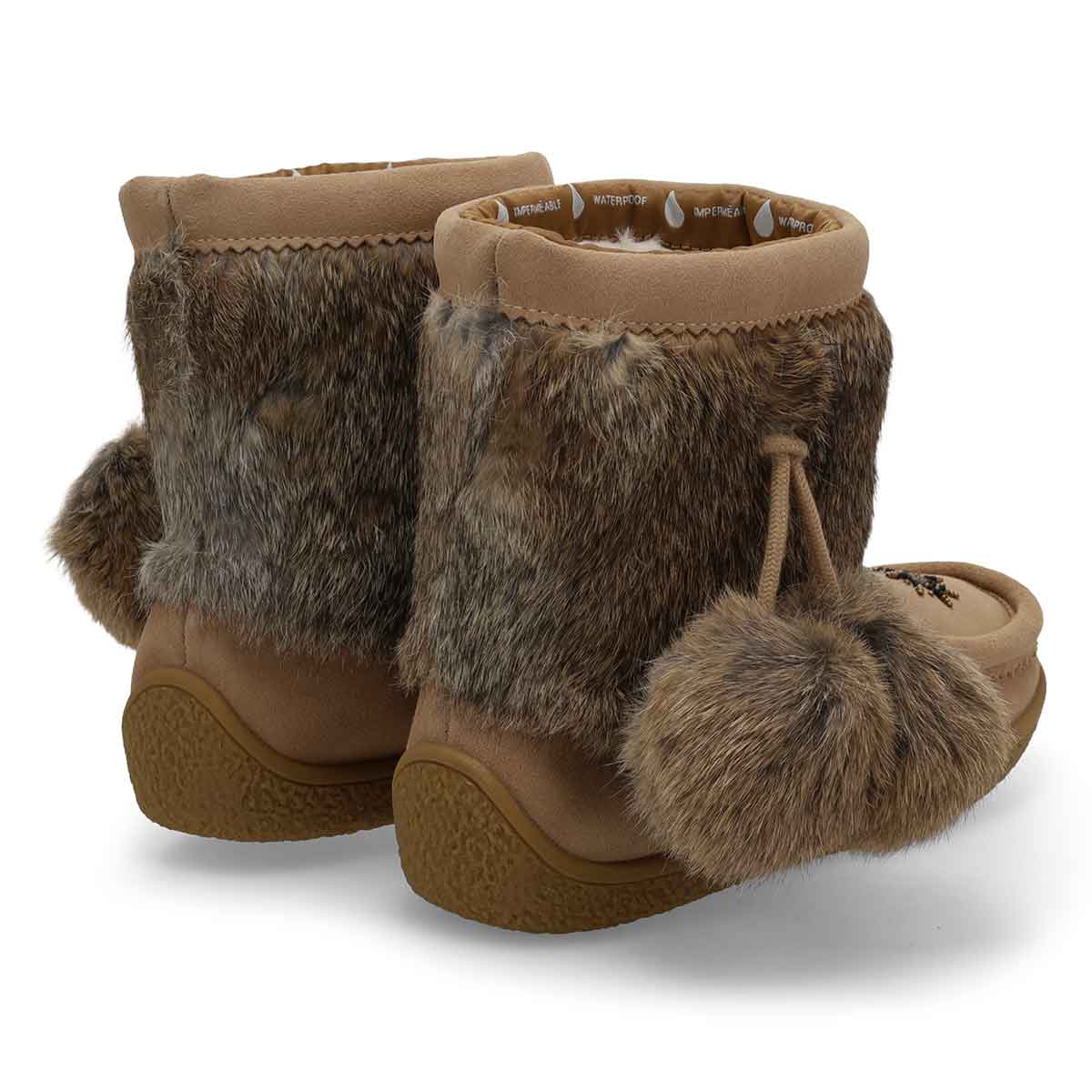 SoftMocs imperméables MINIMUK POM 2, sable, femmes