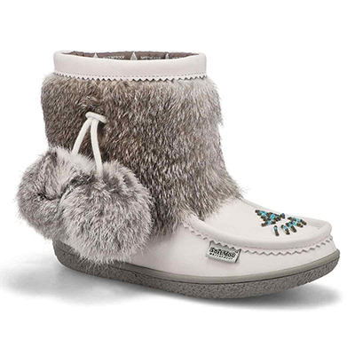 Lds Minimuk Pom 2 Waterproof SoftMocs - White