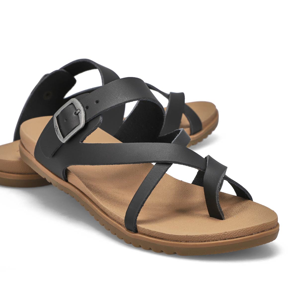 SoftMoc Women's Miya Toe Loop Sandal - Black | SoftMoc.com