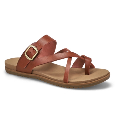 Lds Miya Toe Loop Sandal - Cognac